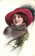 T2/T3 Lady With Hat, B.K.W.I. Nr. 2128/2. S: C. W. Barber (EK) - Non Classificati
