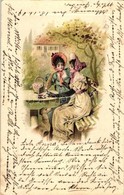 T2 Ladies Playing Cards, Emb. Litho - Zonder Classificatie