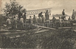 * T3 Serbischer Kriegsschauplatz. Österr-ung. Pioniere Mit Dem Wiederaufbau Der Gesprengten Savebrücke Beschäftigt / WWI - Sin Clasificación