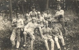 T2/T3 Osztrák-magyar Katonatisztek Csoportképe / Austro-Hungarian K.u.K. Soldiers, With Officers, Military Group Photo ( - Sin Clasificación