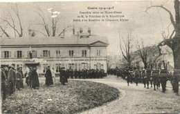 ** T2/T3 Haute-Alsace, Visit Of Raymond Poincaré, Marching Chasseurs Alpins - Unclassified