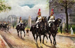 ** T1 The Royal Horse Guards; Raphael Tuck & Sons Oilette 'Military In London' Series III. 9081. S: Harry Payne - Unclassified