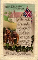 * T2/T3 With Love To All At Home; Romantic British Greeting Card - Sin Clasificación