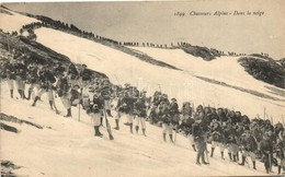 T2 Chasseurs Alpins, Dans La Neige / French Alpine Hunters In The Snow - Unclassified