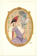 ** T1 Lady With Parrot. B. K. W. I. 622-4. S: August Patek - Ohne Zuordnung