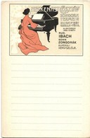 ** T2/T3 Heckenast Gusztáv Zongora Termei. Rud. Ibach Sohn Zongorák Egyedüli Képviselője. Budapest Gizella Tér 2. / Hung - Zonder Classificatie