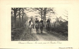 ** T2 'Chasses A Courre - En Route Pour Le Rendez-Vous' / Hunters On Horses, Enroute To The Rendezvous - Unclassified