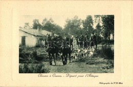 ** T2 'Chasses á Courre - Départ Pour L'Attaque' / Hunters On Horses, Hunting Dog, Departure Before The Attack - Zonder Classificatie