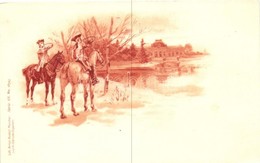 ** T2 Hunters, Gebrüder Obpacher Serie 48. No. 18393. Litho - Ohne Zuordnung