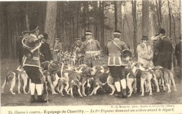 ** T2 'Chasse á Courre - Équipage De Chantilly - Le 1er Piqueur Donnant Ses Ordres Avant Le Départ' / Hunting Dog, Chant - Zonder Classificatie