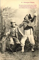 ** Premiere Chasse / Hunting Postcard Series - 4 Old Postcards - Non Classés