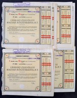 1946. 'Urikány-Zsilvölgyi Magyar Kőszénbánya-R.T.' öt Darab Részvényelismervénye Egyenként 100P-ről (20x) Mindszárazpecs - Non Classés