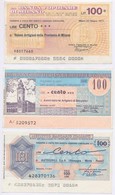 Olaszország 1977. 3db Klf Csekk, Mind 100L értékben T:II-III-
Italy 1977. 3pcs Of Diff Cashier's Cheques, All About 100  - Non Classificati