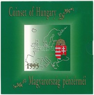 1995. 10f-200Ft (11xklf) Forgalmi Sor Dísztokban, Benne 200Ft Ag 'Deák', 'Magyarország Pénzérméi' Sorozat T:BU Adamo FO2 - Non Classificati