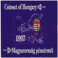 1997. 50f-200Ft (10xklf) Forgalmi Sor, Benne 200Ft Ag 'Deák', Karton Díszcsomagolásban T:PP Néhány érmén Kis Patina 
Ada - Sin Clasificación