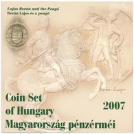 2007. 1Ft-100Ft (8xklf) 'Berán Lajos és A Pengő' Forgalmi Sor, Benne 'Berán Lajos és A Pengő' Ag Emlékérem (10g/0.999/27 - Non Classés