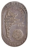 1978. 'Labdarúgó VB Argentina' Peremén Jelzett, Stadion Formájú Ag Plakett Dísztokban (67,4g/72x42mm) T:1- (eredetileg P - Ohne Zuordnung