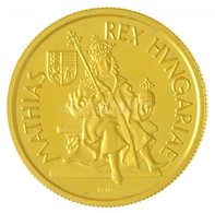 1990. 5000Ft Au 'Mátyás Király' Dísztokban (6,98g/0.986) T:PP Ujjlenyomat
Hungary 1990. 5000 Forint Au 'King Matthias' I - Unclassified