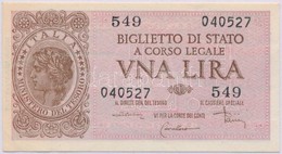 Olaszország 1944. 1L T:I-
Italy 1944. 1 Lira C:AU - Non Classés