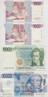 Olaszország 1984. 10.000L + 1985. 5000L + 1990. 1000L (2x) T:III
Italy 1984. 10.000 Lire + 1985. 5000 Lire + 1990. 1000  - Non Classificati