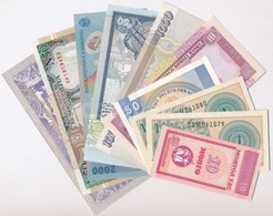 Vegyes: 10db-os Külföldi Bankjegy Tétel T:I,I-
Mixed: 10pcs Foreig Banknote Lot C:UNC,AU - Non Classificati