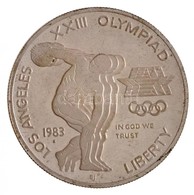 Amerikai Egyesült Államok 1983S 1$ Ag 'XXIII. Nyári Olimpia Los Angeles' Eredeti Dísztokban Az 1984-es érme Nélkül T:1-  - Unclassified