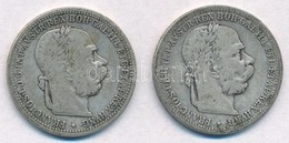 Ausztria 1900-1901. 1K Ag 'Ferenc József' (2xklf) T:2- Austria 1900-1901. 1 Corona Ag 'Franz Joseph' (2xdiff) C:VF - Ohne Zuordnung
