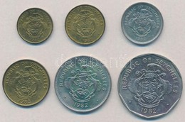 Seychelle-szigetek 1982. 1c-5R (6xklf) T:1-,2
Seychelles 1982. 1 Cent - 5 Rupees (6xdiff) C:AU,XF - Non Classificati