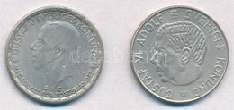 Svédország 1950TS 1K Ag + 1963U 1K Ag T:2
Sweden 1950TS 1 Krona Ag + 1963U 1 Krona Ag C:XF - Ohne Zuordnung
