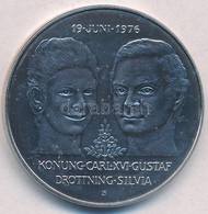 Svédország 1976. 50K Ag 'XVI. Károly Gusztáv és Szilvia Esküvője' T:1-
Sweden 1976. 50 Kronor Ag 'Wedding Of King Carl X - Non Classés