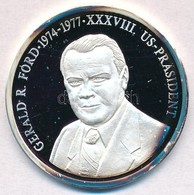 Németország 1992. 'Gerald Ford - Az Amerika Egyesült Államok Elnökei' Jelzett Ag Emlékérem, Tanúsítvánnyal (15g/0.999/35 - Zonder Classificatie