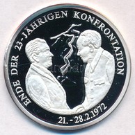 Németország 1994. 'USA és Kína - Az Amerika Egyesült Államok Elnökei' Jelzett Ag Emlékérem, Tanúsítvánnyal (15g/0.999/35 - Ohne Zuordnung