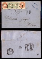 ANTICHI STATI - LOMBARDO VENETO - Frode Postale - Bicolore (33+35+35+33) - Lettera Da Vicenza A Milano Del 8.2.63 - 5 So - Autres & Non Classés