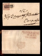 ANTICHI STATI - NAPOLI - Napoli 1858/6 Mar/Vic E S.Lor (P.ti 9) Al Retro - 2 Grana (5a) Su Lettera Per Noja - Bel Sigill - Other & Unclassified