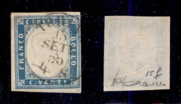 ANTICHI STATI - SARDEGNA - Torino 15.9.55 - 20 Cent (15f) Usato - Cert. Cardillo - Otros & Sin Clasificación