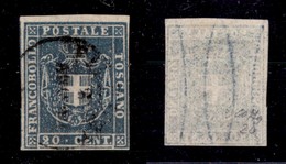 ANTICHI STATI - TOSCANA - 1860 - 20 Cent (20) Usato - Molto Bello - Colla (300) - Otros & Sin Clasificación