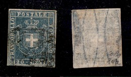 ANTICHI STATI - TOSCANA - 1860 - 20 Cent (20a) Usato - Colla (350) - Andere & Zonder Classificatie