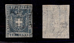 ANTICHI STATI - TOSCANA - 1860 - 20 Cent (20b) Usato - Molto Bello - Colla (350) - Altri & Non Classificati