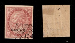 REGNO D'ITALIA - 1863 - Saggio - Annullo Sperimentale - 40 Cent De La Rue (L20) - Altri & Non Classificati