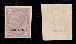 REGNO D'ITALIA - 1863 - Saggio - 60 Cent De La Rue (L21) Non Dentellato - Gomma Integra (360) - Altri & Non Classificati