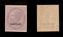 REGNO D'ITALIA - 1863 - Saggi - 60 Cent De La Rue (L21) Non Dentellato - Gomma Integra - Autres & Non Classés
