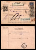 REGNO D'ITALIA - 5 Lire Floreale (78) + Complementari (77 Tre+109) - Bollettino Pacchi Da Trieste A Berna Del 26.9.22 -  - Autres & Non Classés