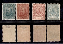 REGNO D'ITALIA - 1910 - Garibaldi (87/90) - Serie Completa - Gomma Integra - Cert. Oliva (2.400) - Andere & Zonder Classificatie