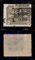 OCCUPAZIONI - FIUME - 1921 - Segnatasse - 60 Cent Su 45 (23 Varietà U) - Soprastampa Obliqua - Gomma Originale - Non Cat - Fiume