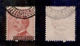 COLONIE - CASTELROSSO - 1922 - 60 Cent Michetti (8-varietà) Usato - Soprastampa In Basso A Destra - Molto Bello - Non Ca - Andere & Zonder Classificatie