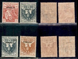 COLONIE - SOMALIA - 1916 - Croce Rossa (19/22) - Serie Completa - Gomma Integra (1.000) - Sonstige & Ohne Zuordnung