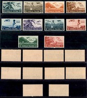 COLONIE - SOMALIA - 1936 - Soggetti Africani (17/26-Aerea) - Serie Completa - Gomma Integra (400) - Other & Unclassified