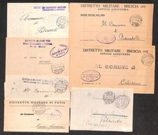 REPUBBLICA SOCIALE - 1944 - Posta Da Campo (755 Tre-759-805 Due-871) - Sette Pieghi In Franchigia - Autres & Non Classés