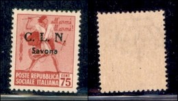 LOCALI - SAVONA - 1945 - 75 Cent (7) - Gomma Integra (850) - Autres & Non Classés