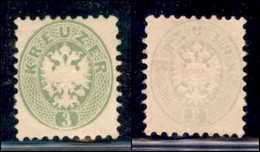 EUROPA - AUSTRIA - 1863 - 3 Kreuzer (28) - Gomma Integra - Andere & Zonder Classificatie